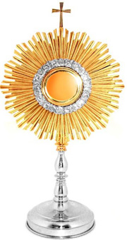 Monstrance: Superb Two Tone Gold plated Set